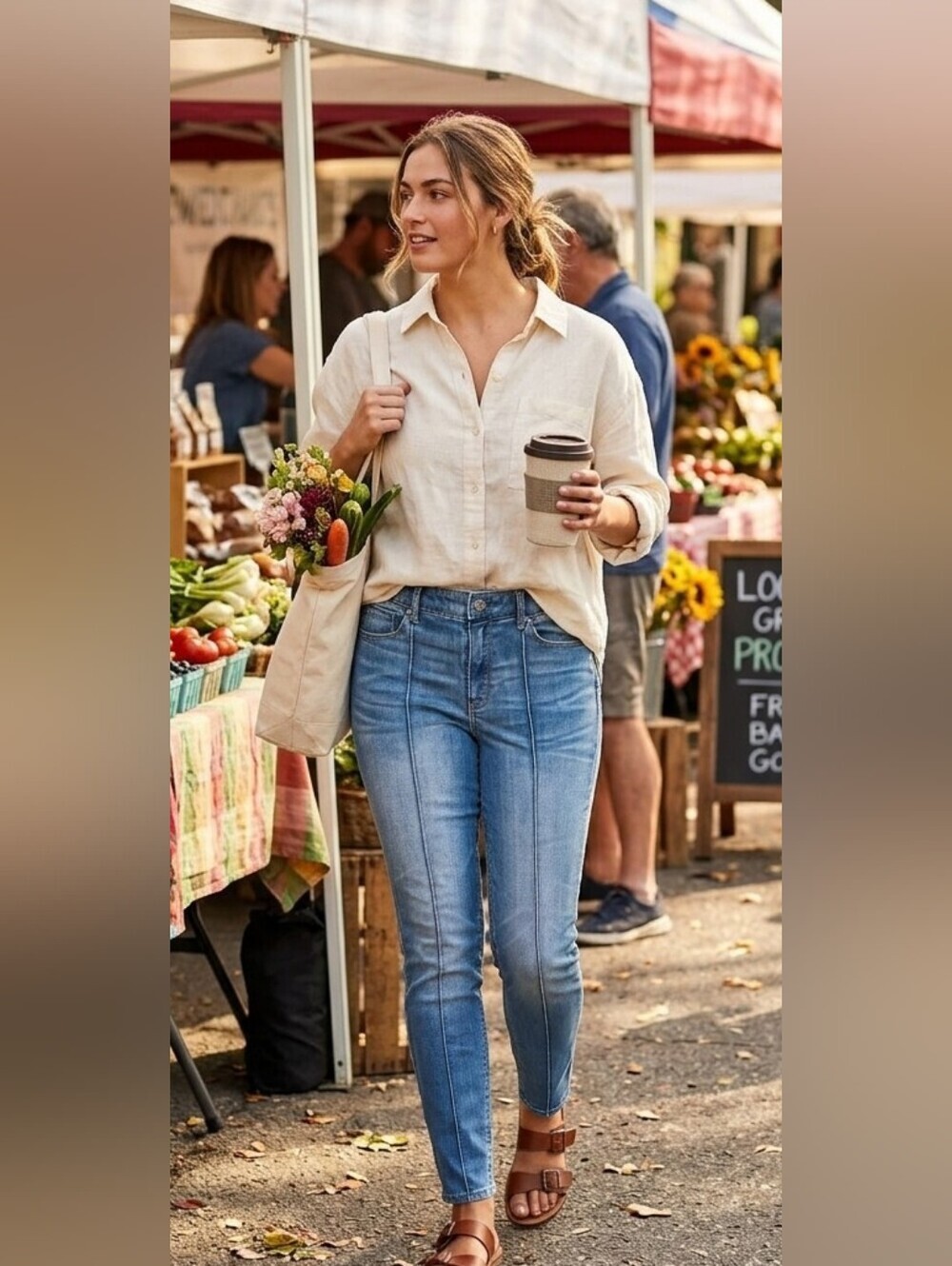White House Black Market Medium Blue Skinny Ankle Jeans